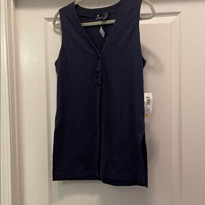 Stylish Navy Sleeveless Top